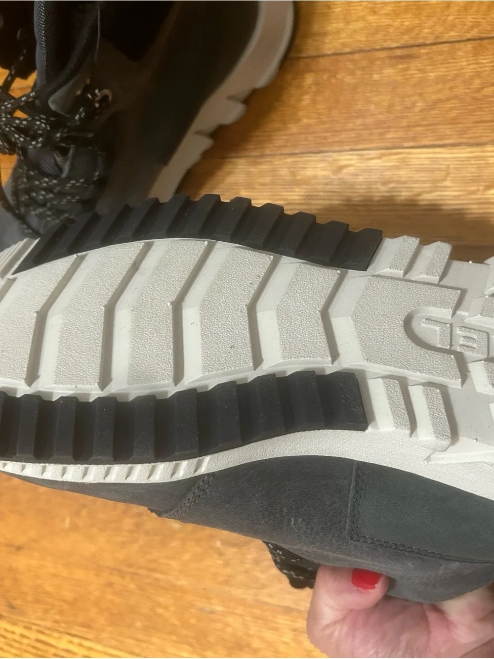 Sorel worn maybe